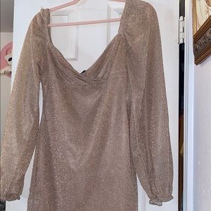 Nude sparkly dress